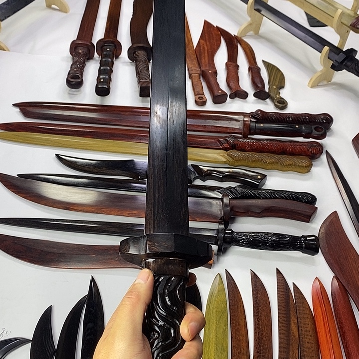 我***身香榧木紫光檀98公分太极剑蛇纹尺