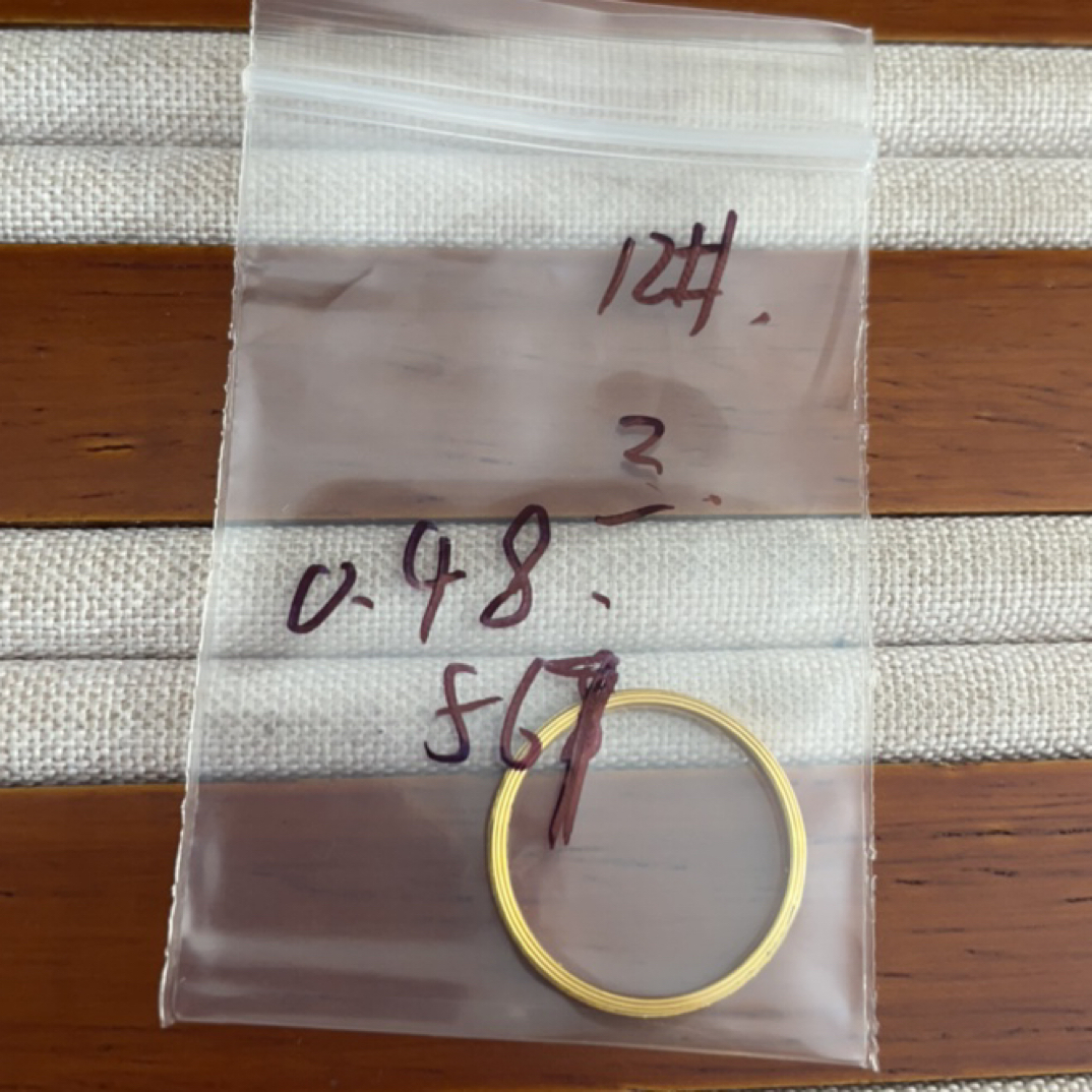 克重0.48 12号 三生三世戒指 足金999