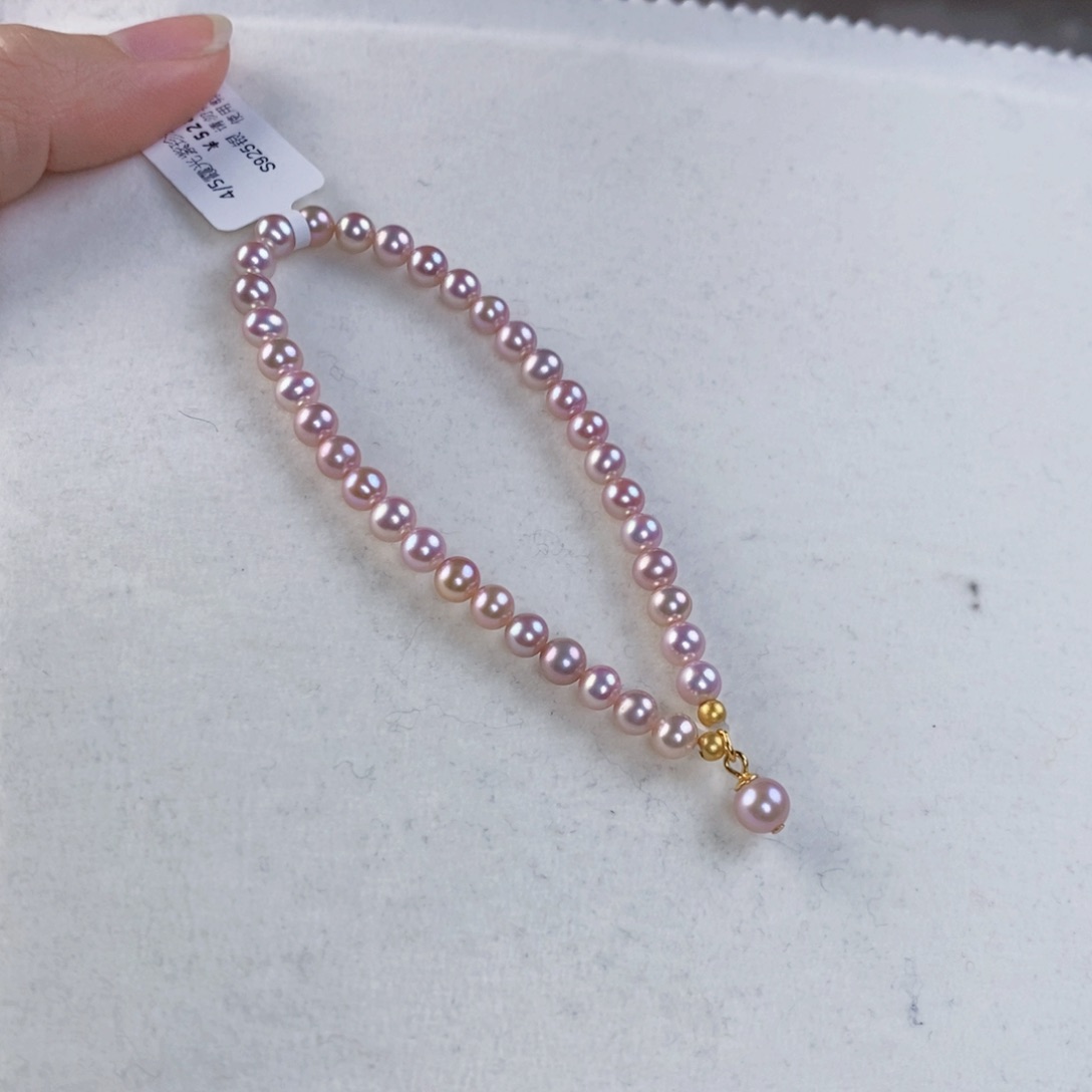 淡水珍珠手绳银S925镶嵌