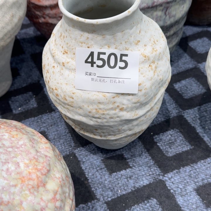 一***团瓷片景德镇高温花器编码4505高28口8默认无孔