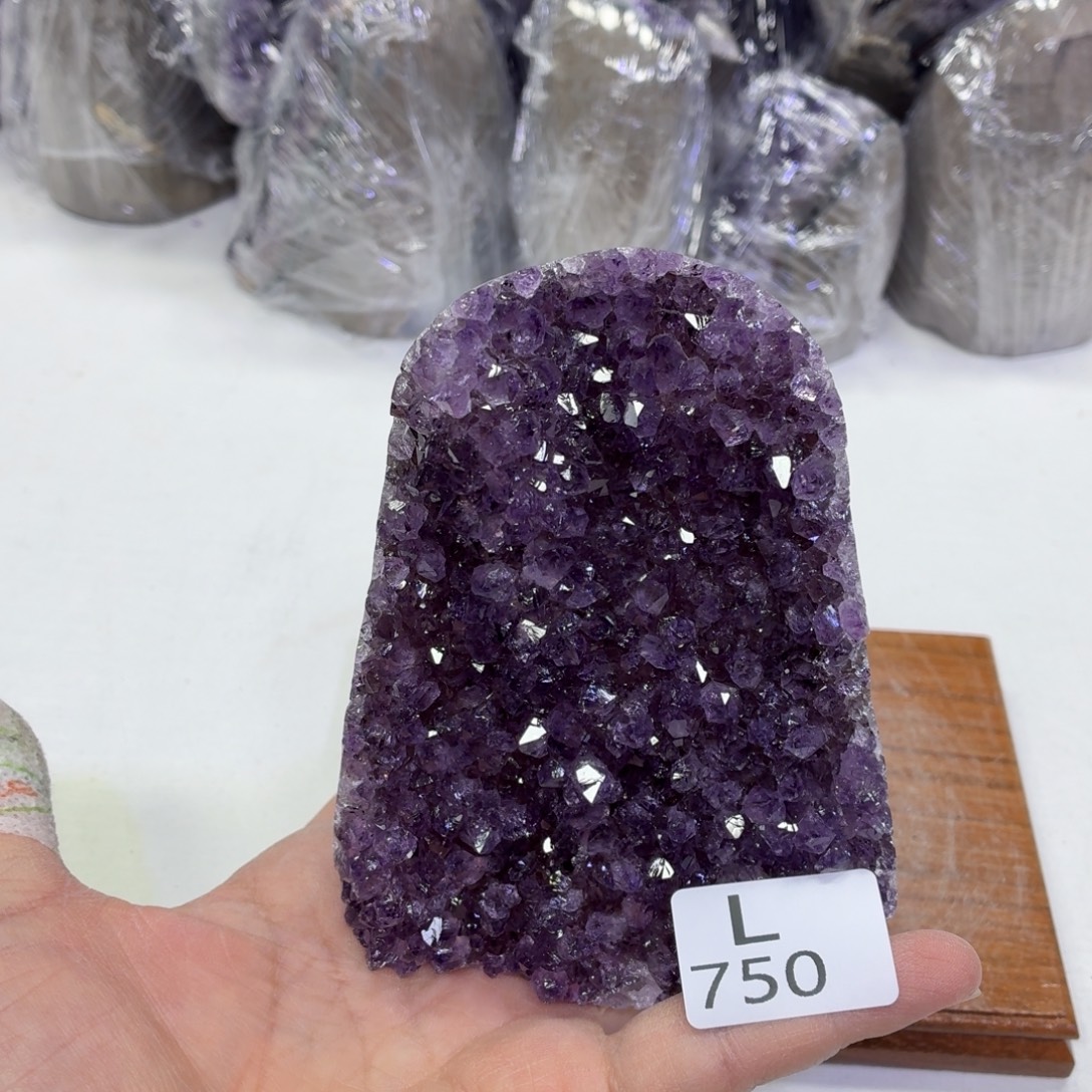 水晶未镶嵌摆件天然紫水晶