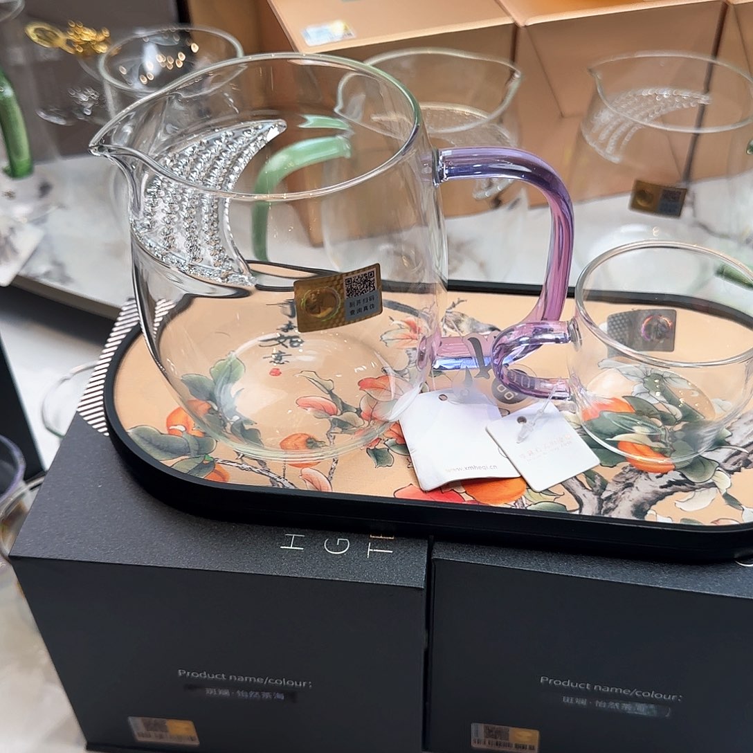 禾器澄然月牙款加小杯浅紫色