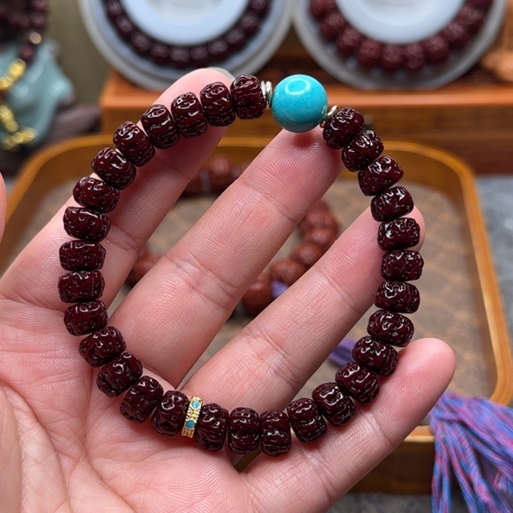 手串金刚菩提9mm盘龙手串