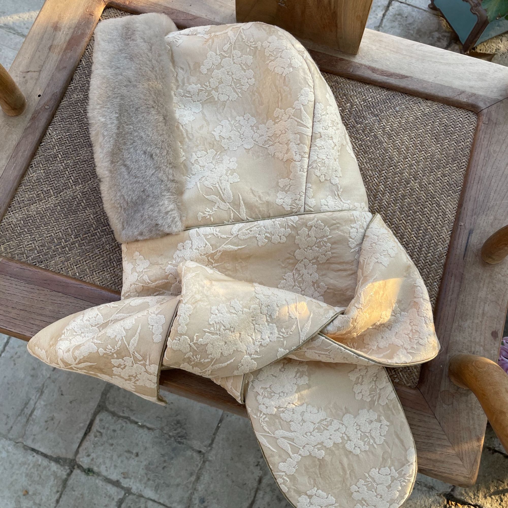 【石喃】原创设计秋冬羊毛复古围巾帽【风雪千山】