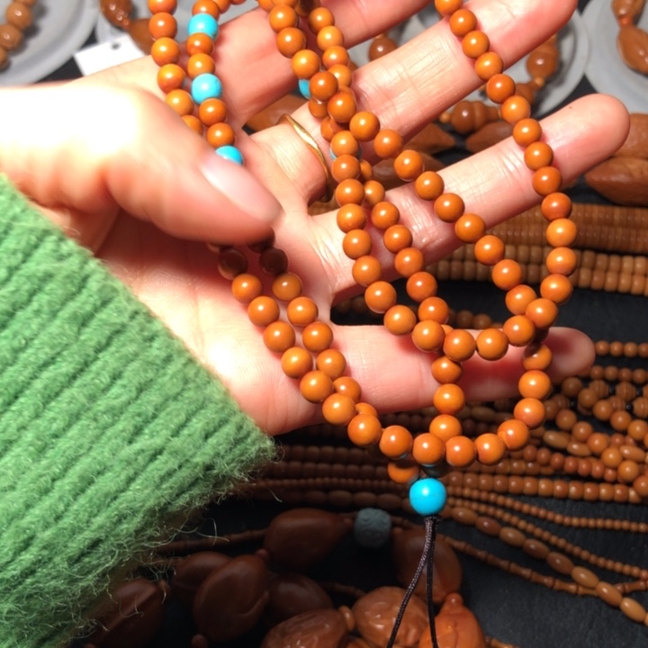 橄榄核手串/手链5.5圆珠80长