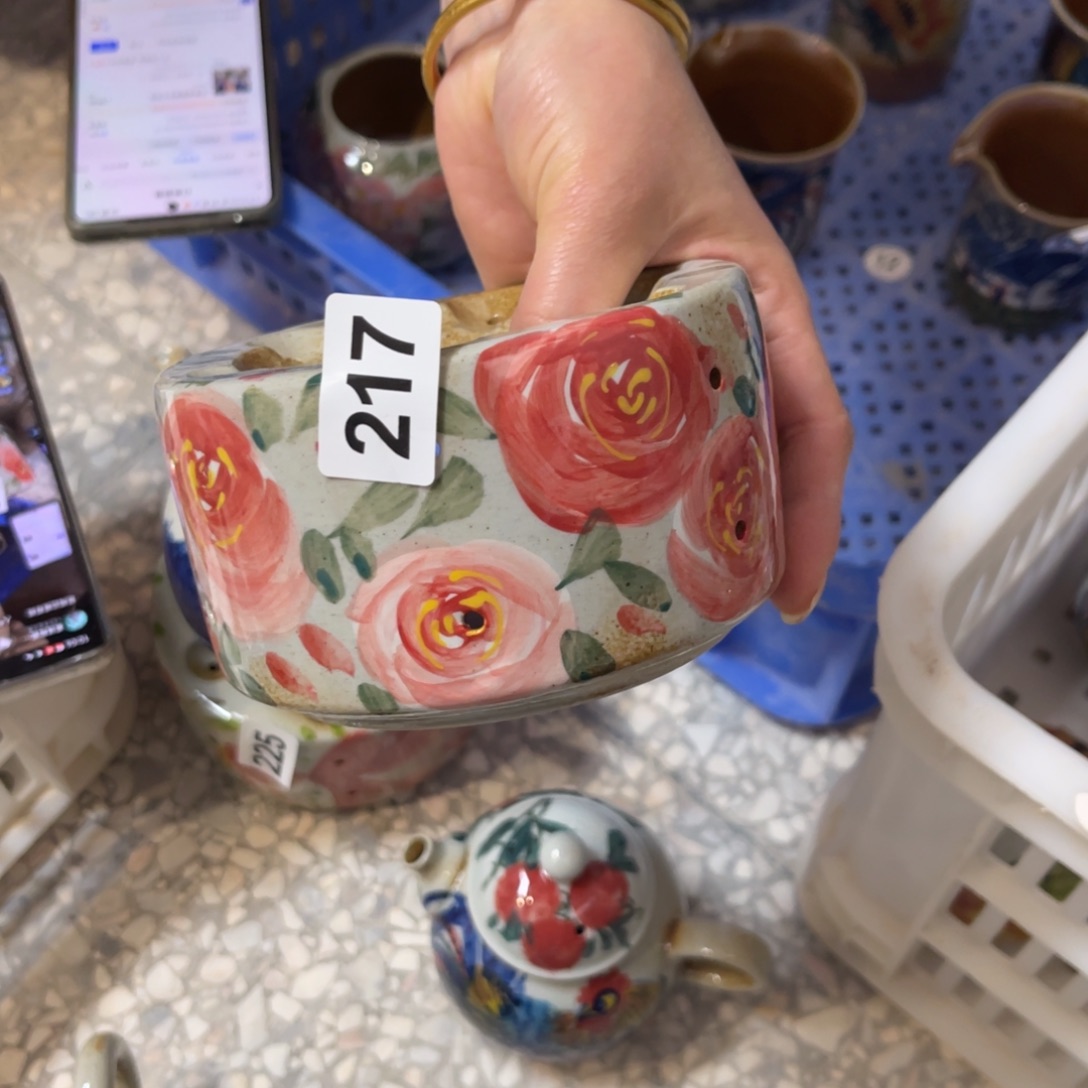 杯素浅陶瓷手工手绘