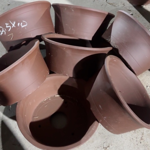 紫砂花盆   100/7。23.5-10