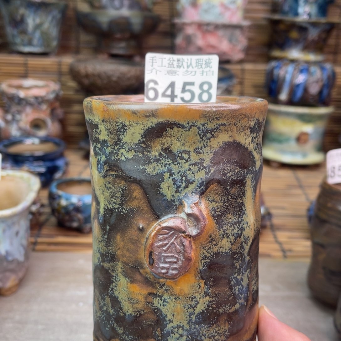 手工花盆默认瑕疵完美者勿拍