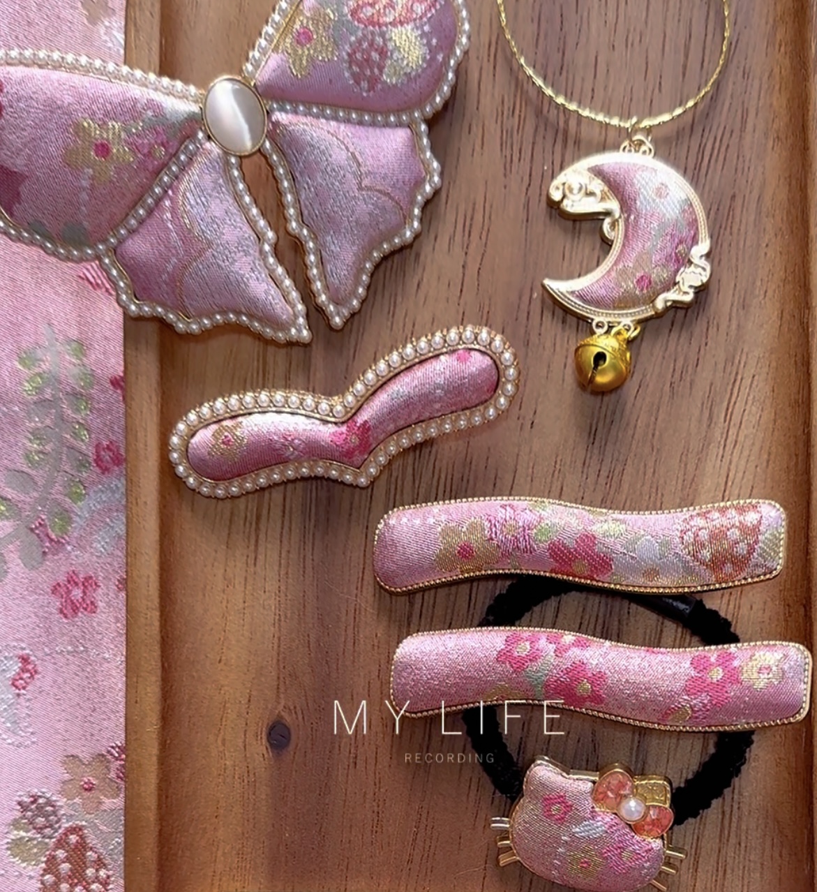 宋锦发夹手作手工饰品15-100