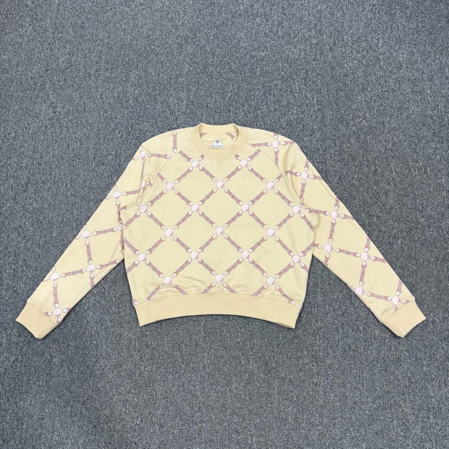 99新 Hermes/爱马仕 16242968 nz 爱马仕奶茶色卫衣 36码99新