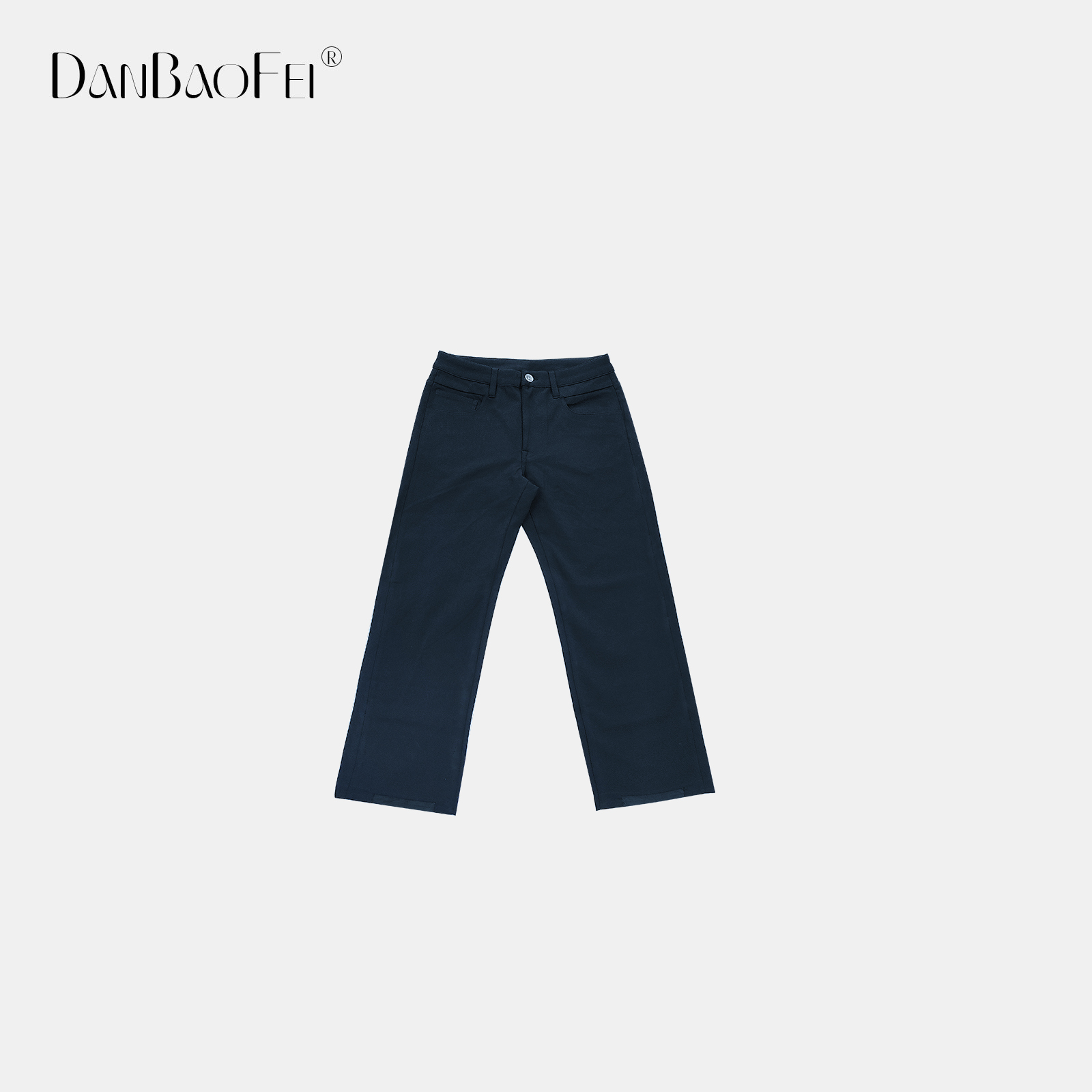 【柠檬】小众风衣拼接弹力显瘦通勤吊腿小黑裤 YLM00722