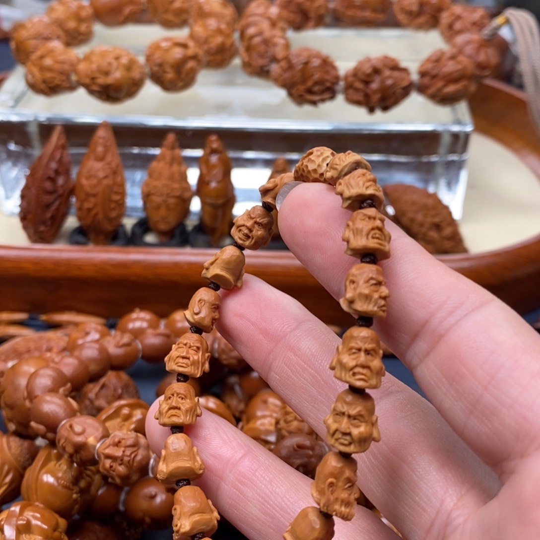 橄榄核手串/手链暖**.核尖罗汉