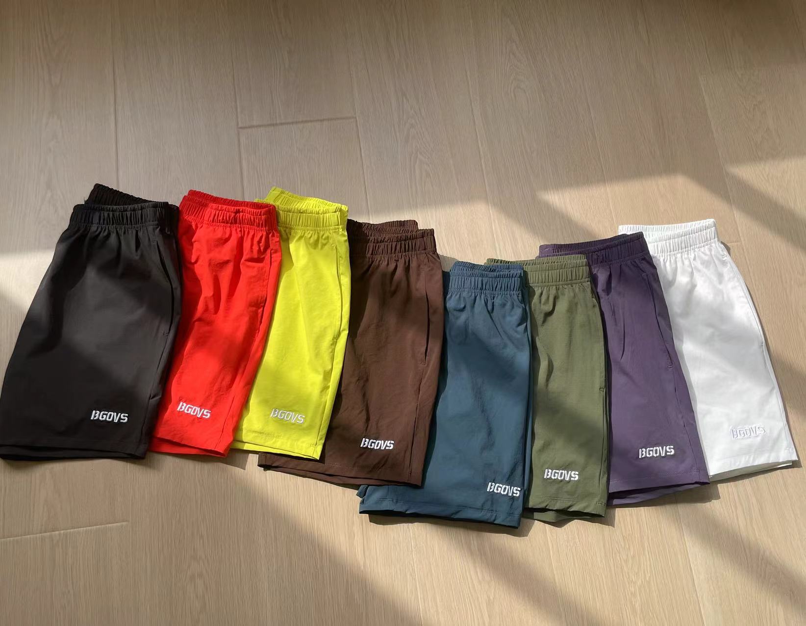 24夏季新品韩国BGOVS羽毛球服男女运动情侣短裤休闲速干吸汗8色入