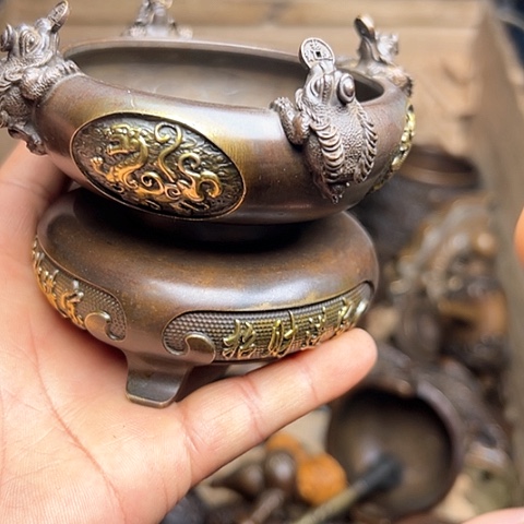 铜制工艺把玩摆件