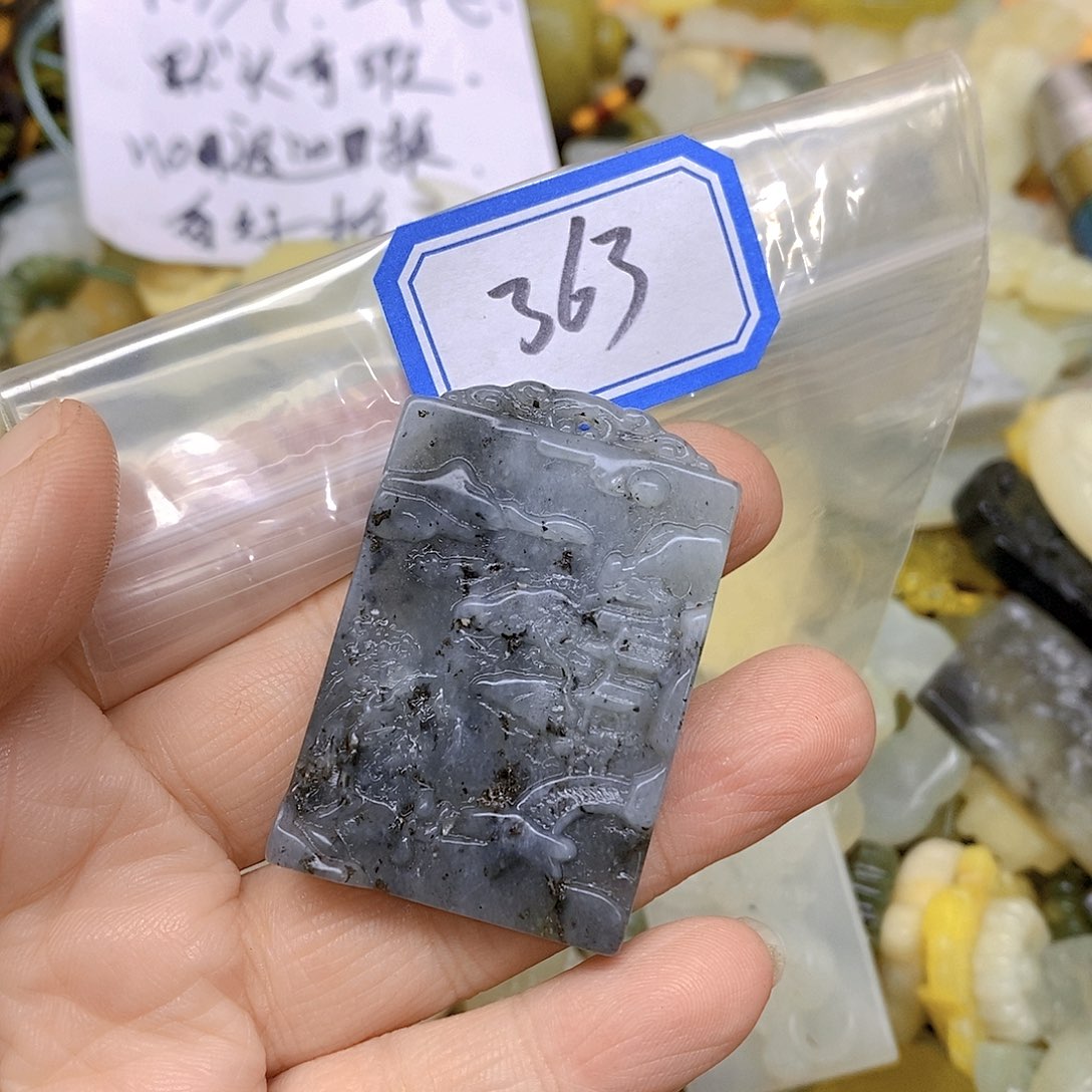 蛇纹石玉颈饰未镶嵌363
