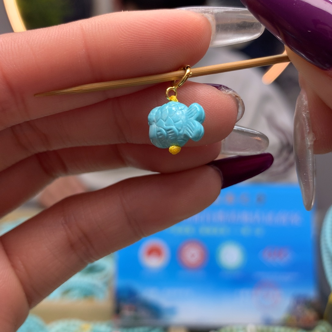 绿松石挂件未镶嵌