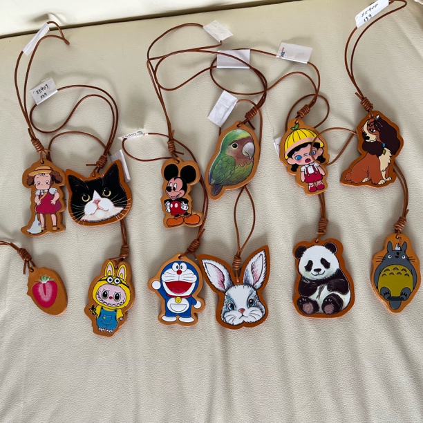 头层牛皮植鞣皮双面挂件888888