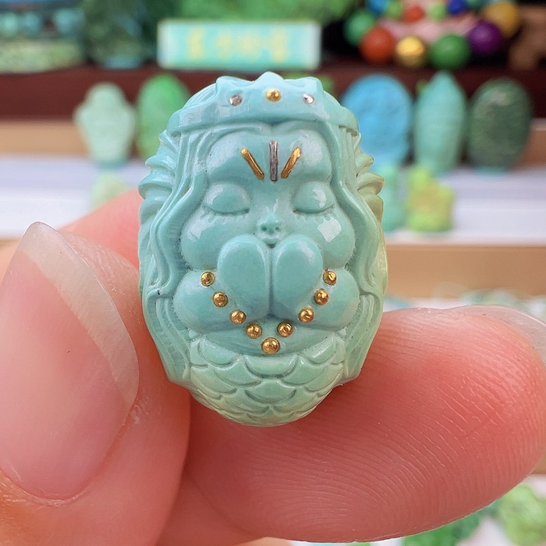 未镶嵌绿松石项链