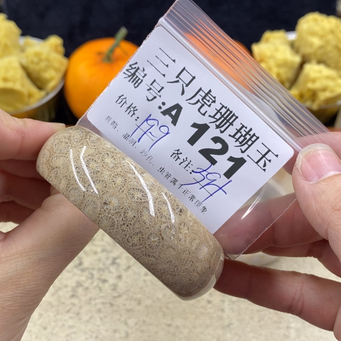 硅化珊瑚（珊瑚玉）1未镶嵌没****水