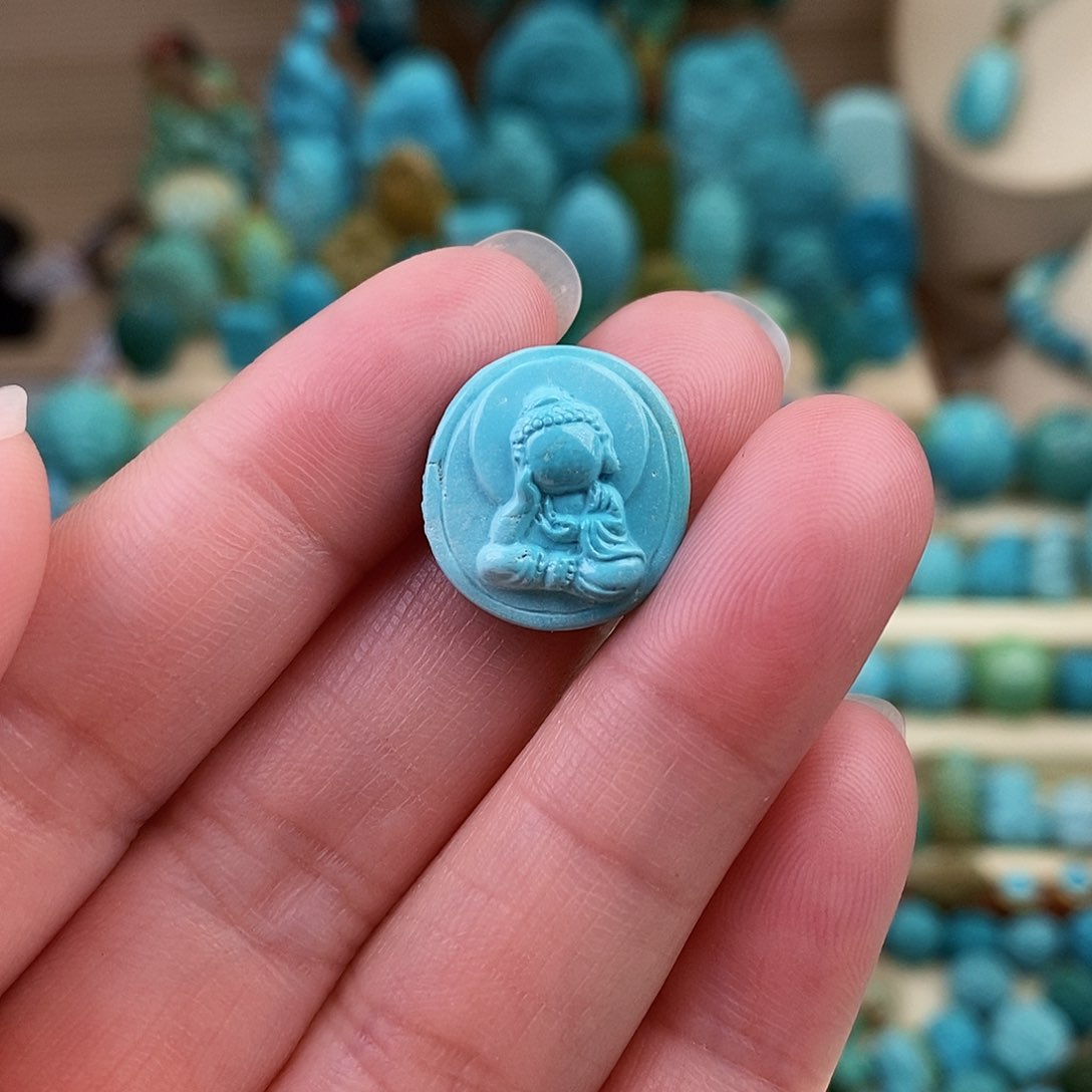 绿松石珠宝奇石未镶嵌