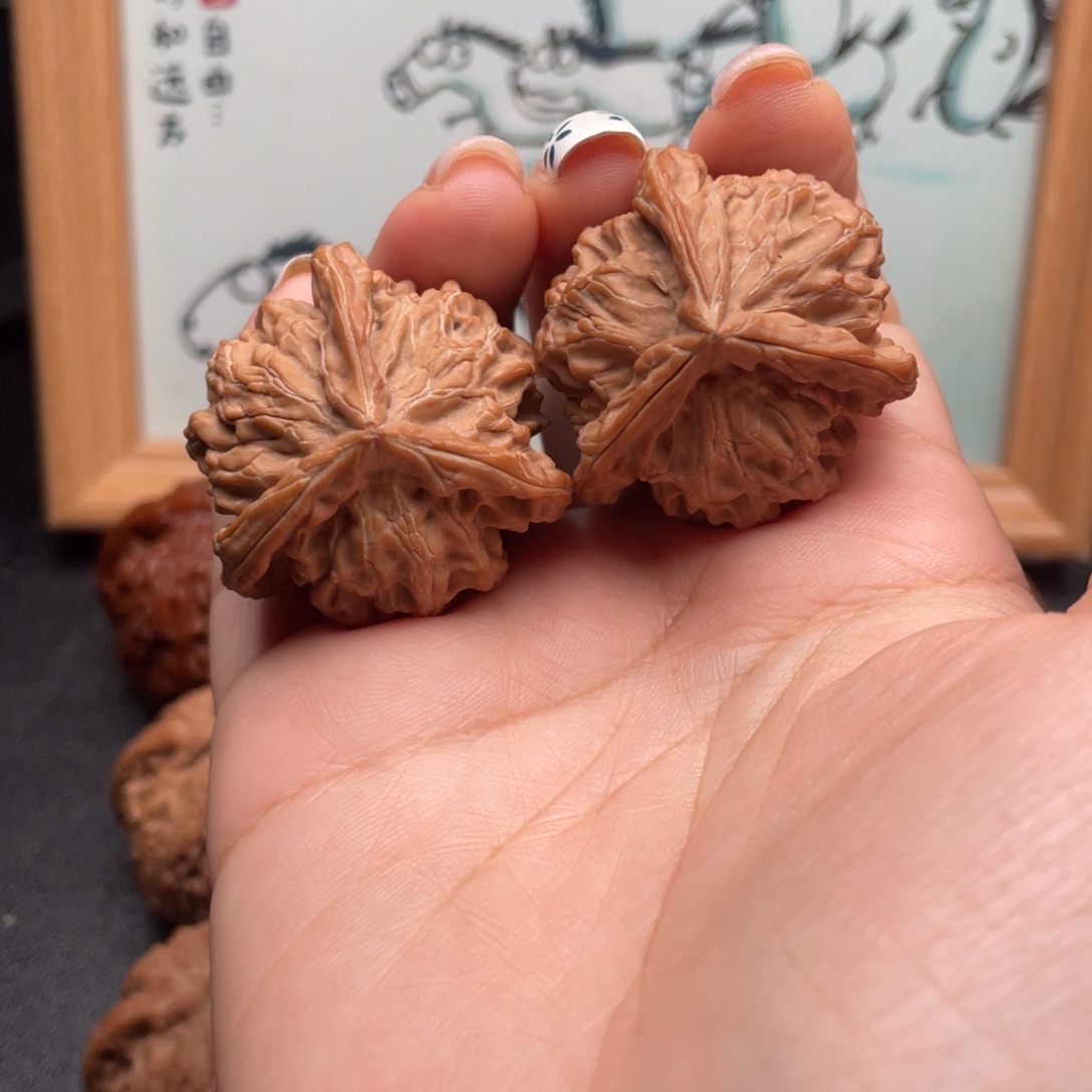 吊坠文玩核桃37全品盘山三棱