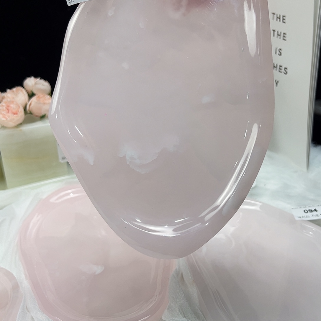 M***a石材166粉玉云朵盘不退换