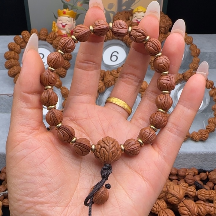文玩核桃手串小龙纹短手持