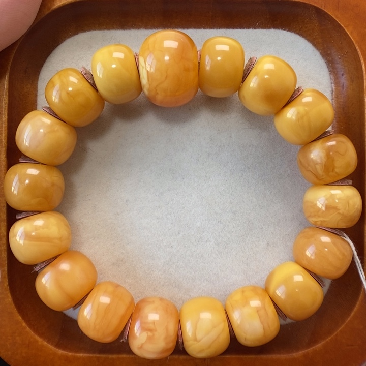 蜜蜡未镶嵌手串蜜蜡
