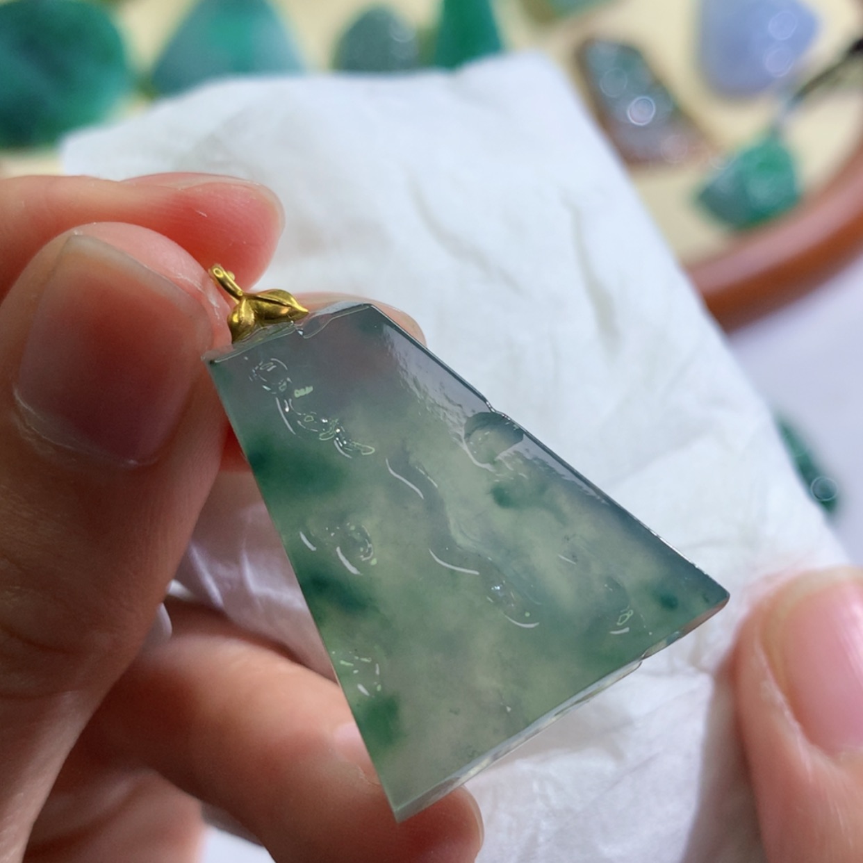 【闪购商品】翡翠吊坠(不含链)未镶嵌 1479