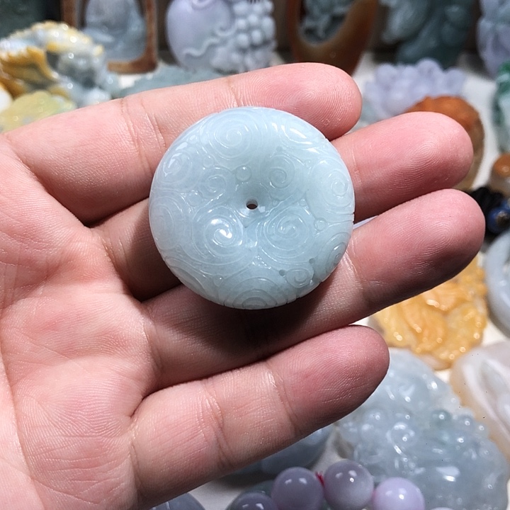 颈饰未镶嵌翡翠翡翠A货