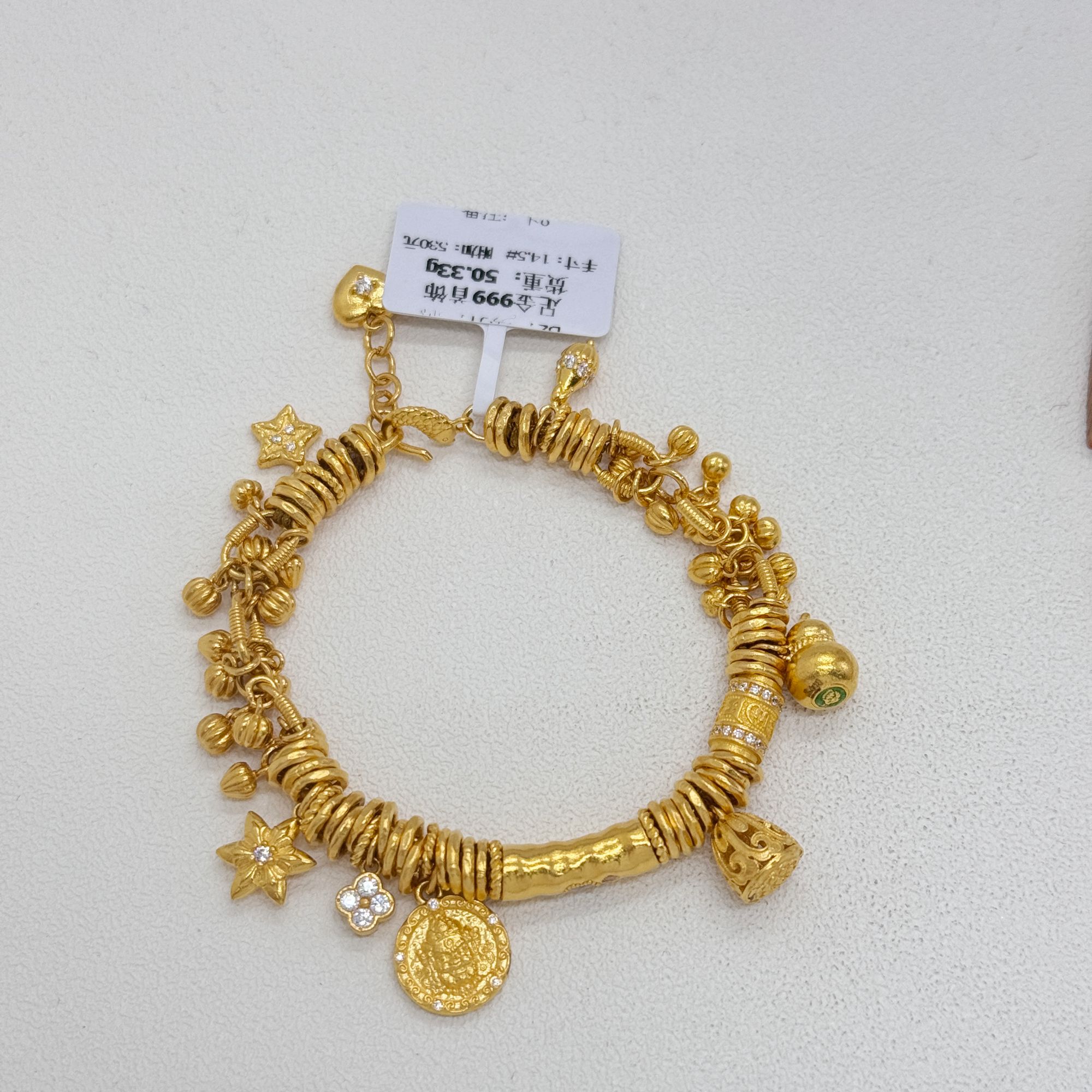 足金999手工盘缠 卡6 14.5CM 50.33