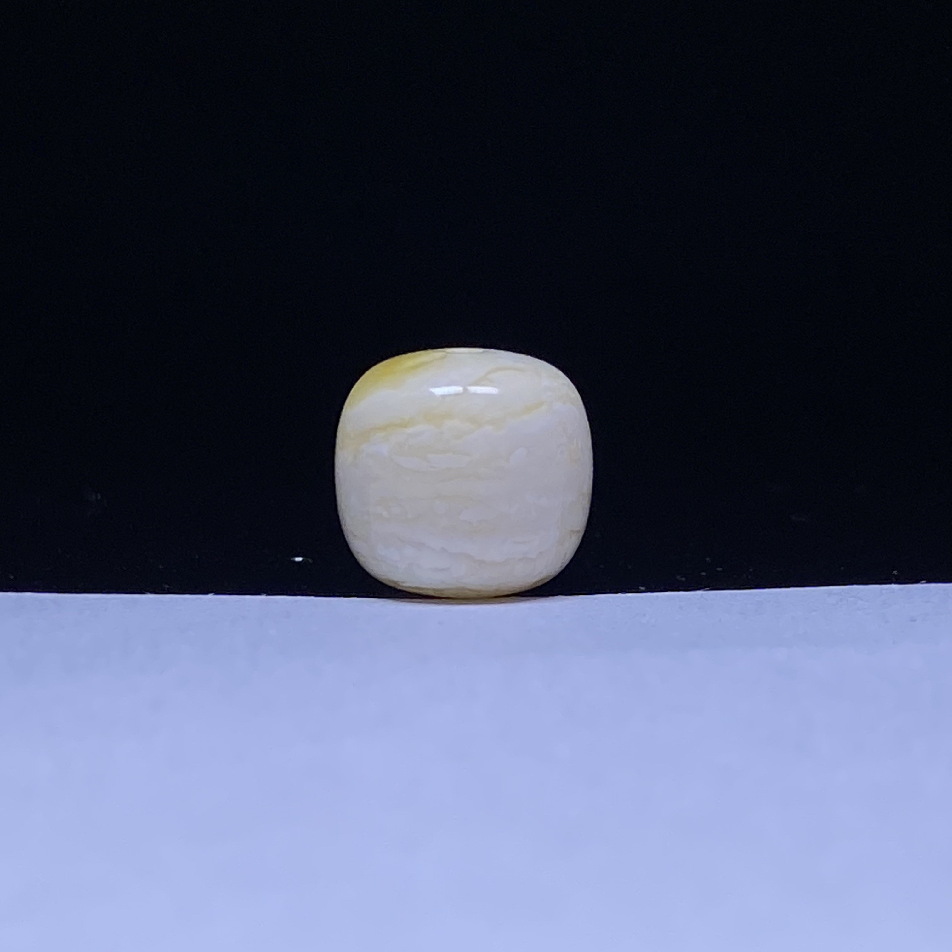 琥珀蜜蜡浓金瓷白细纹千层高品老型单珠10.8mm