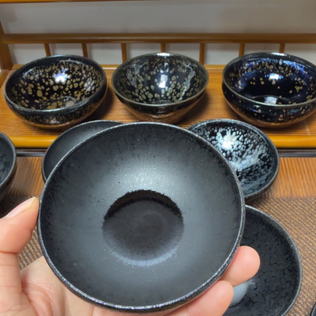 茶盏闪***人建盏手工制作主人杯茶杯