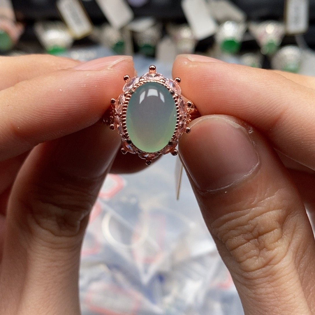 翡翠戒指未镶嵌二*北天然缅甸翡翠a货