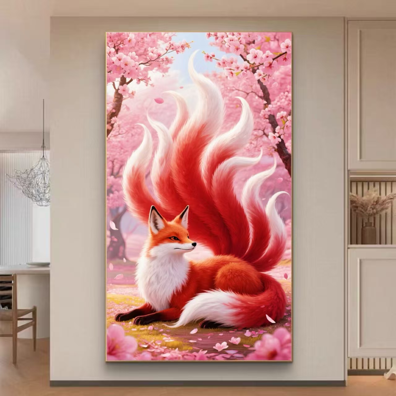 情络甄选原创版权红狐大格60*90没绣的f2452  40个色块  