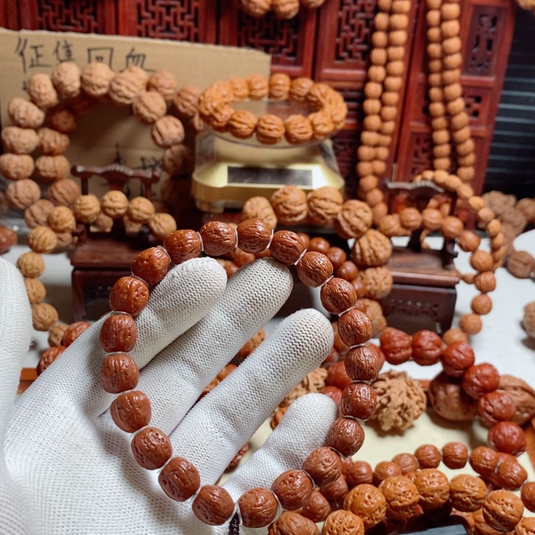 文玩核桃手串阿**承尺寸11