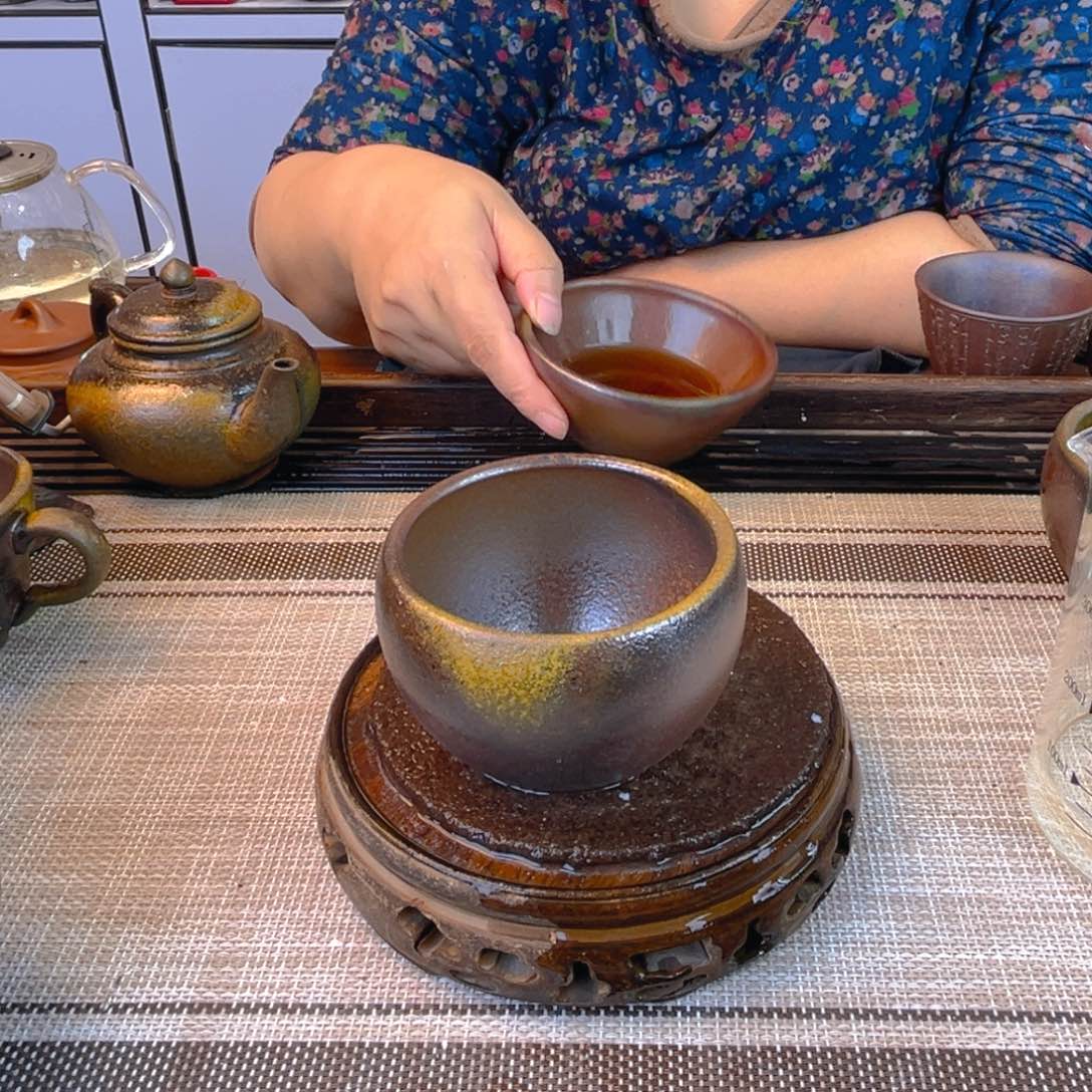 茶壶紫砂底槽清柴烧150cc