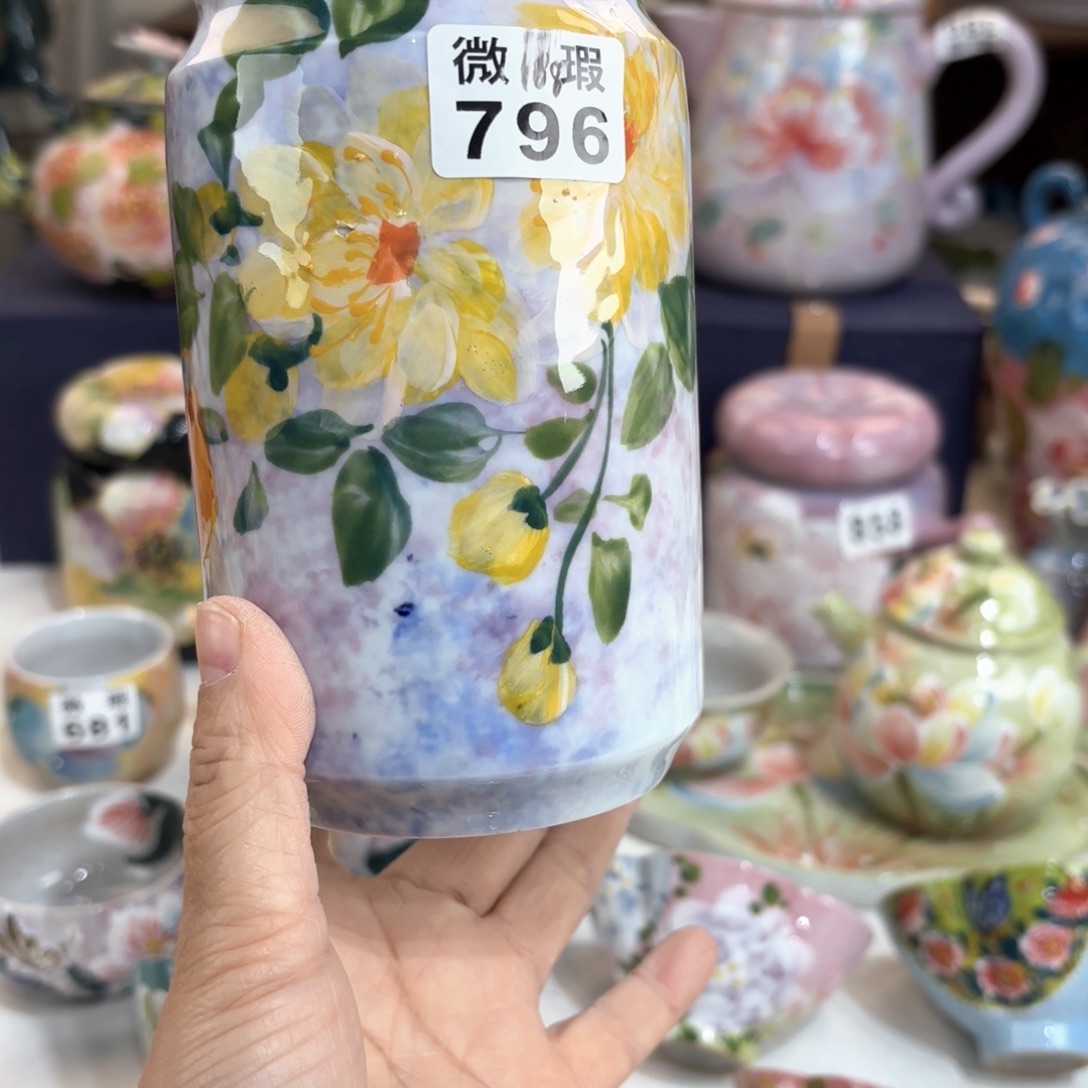 景德镇手绘高温釉下彩陶瓷茶具