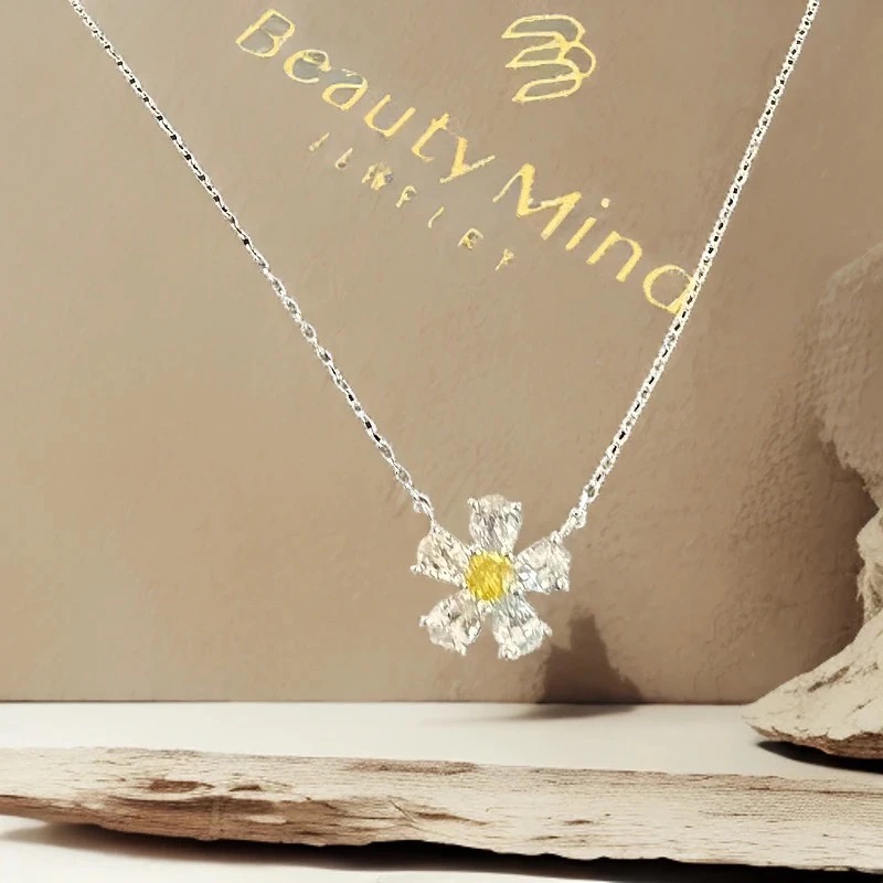 【QM珠宝】0424重金 黄钻樱花项链ZSXL