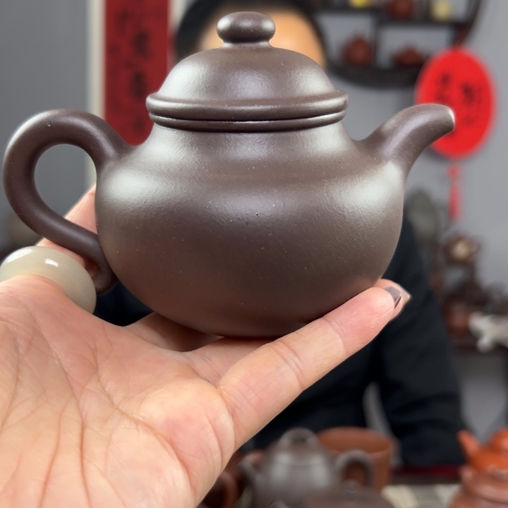 观***落茶壶紫砂宗国洪紫砂作品