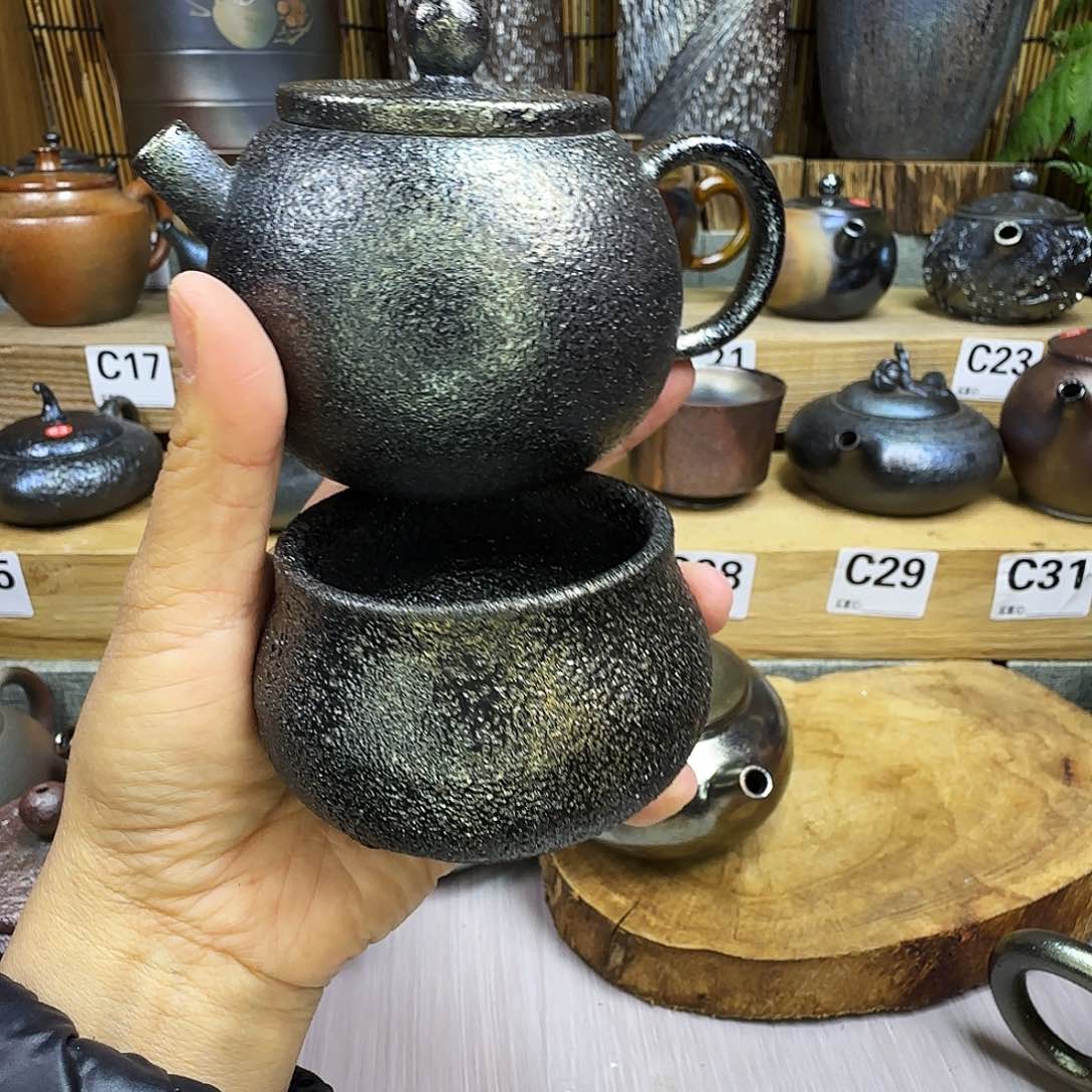 壶不*己建水紫陶柴烧壶