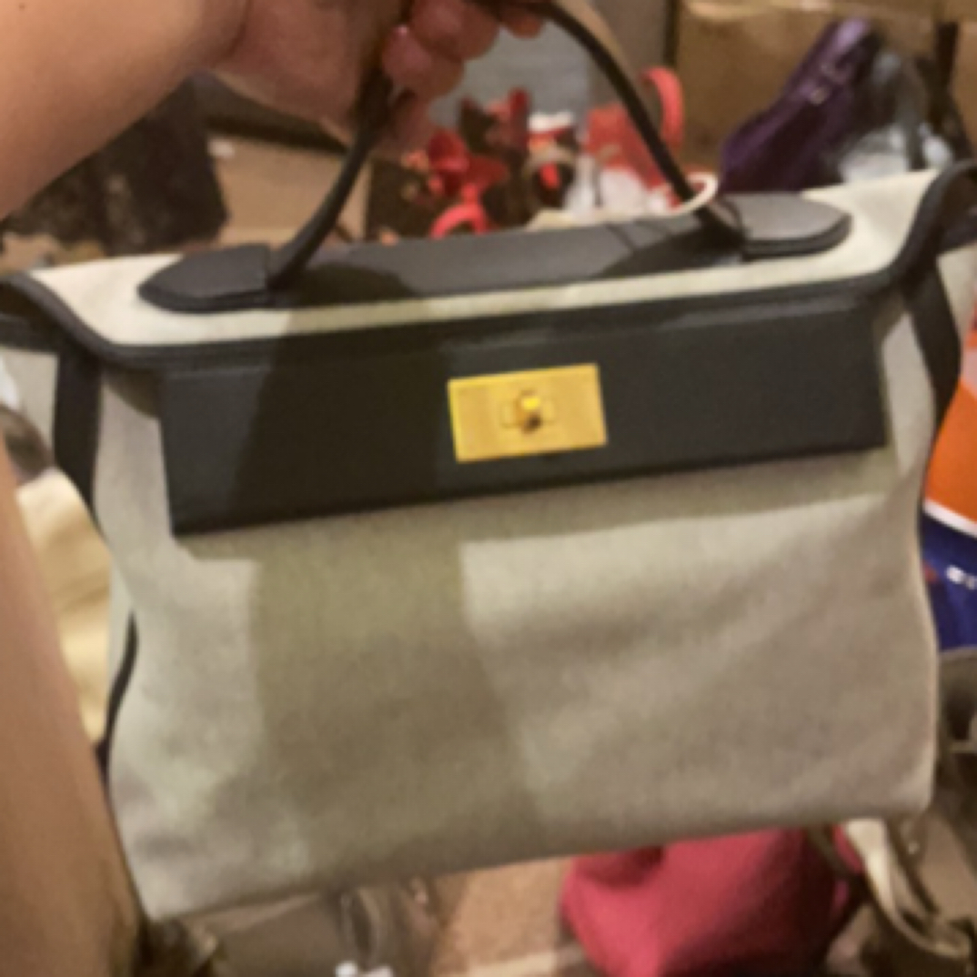 99新 Hermes/爱马仕 2424华夫格手提单肩包