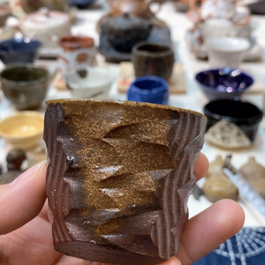 柴烧侘寂粗陶茶具