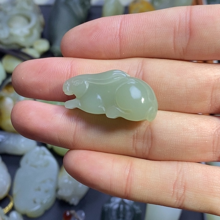 和田玉未镶嵌吊坠(不含链)