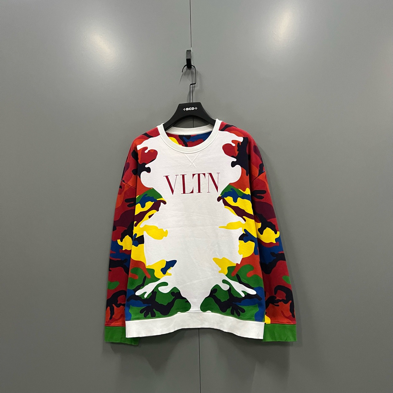 95新 Valentino/华伦天奴 （jp）314 印花卫衣 XL码/无领标