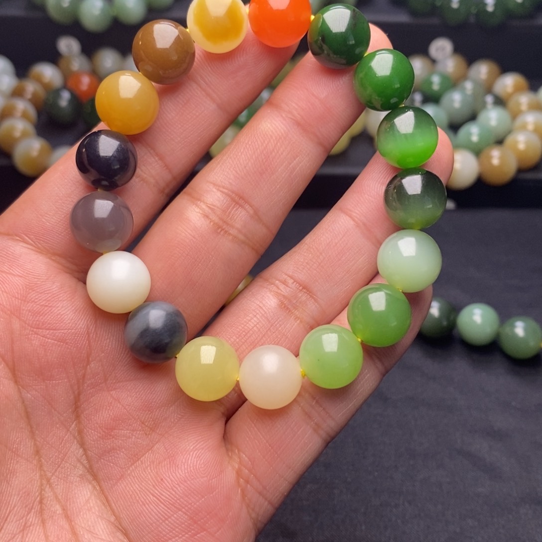 和田玉手串未镶嵌?****