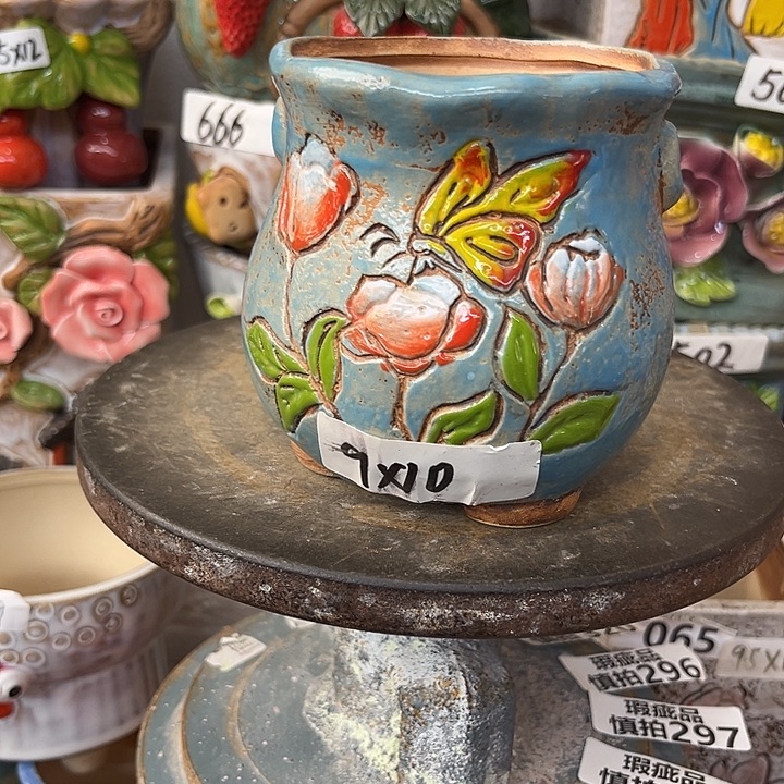 粗陶材质多肉花盆