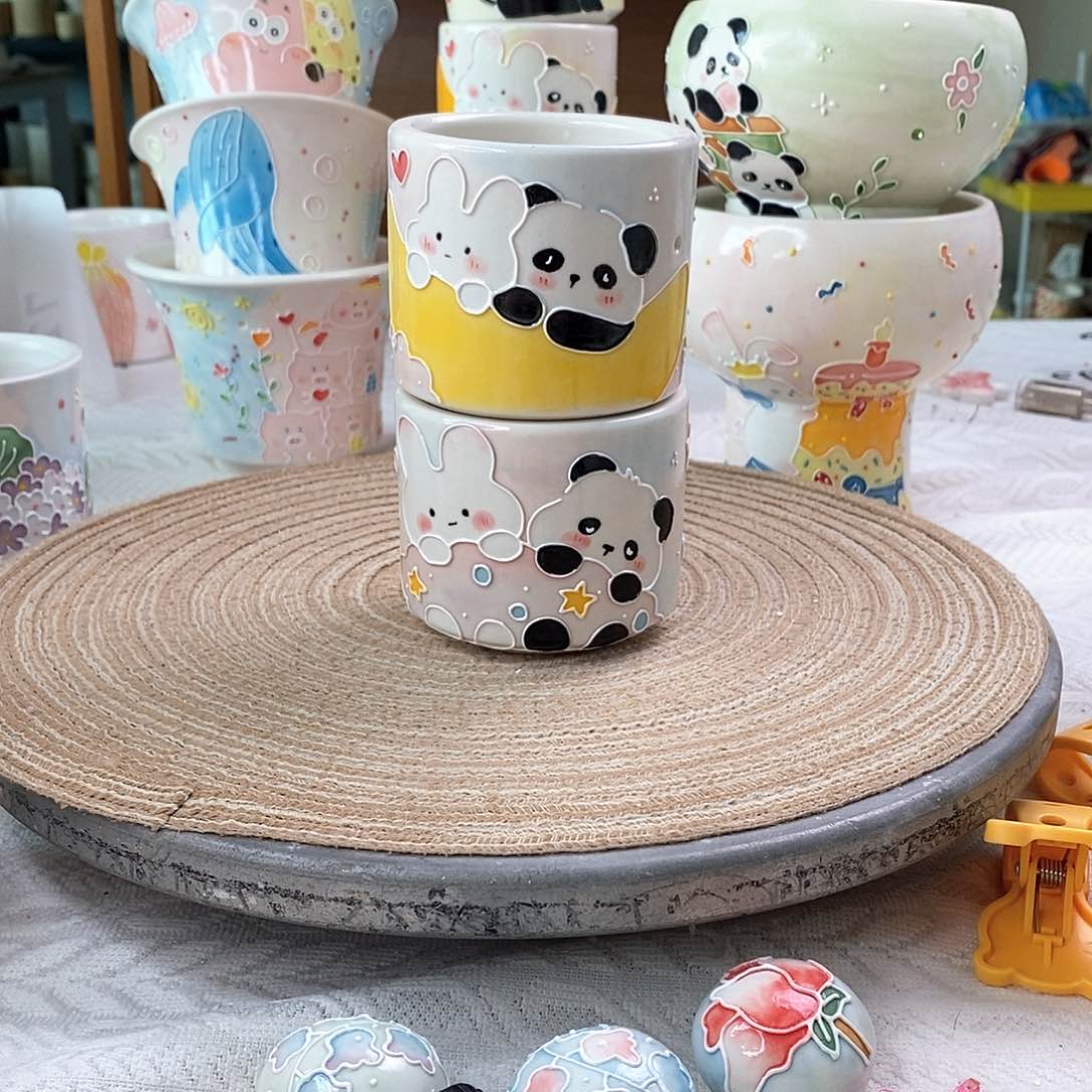 手工手绘制作陶瓷19