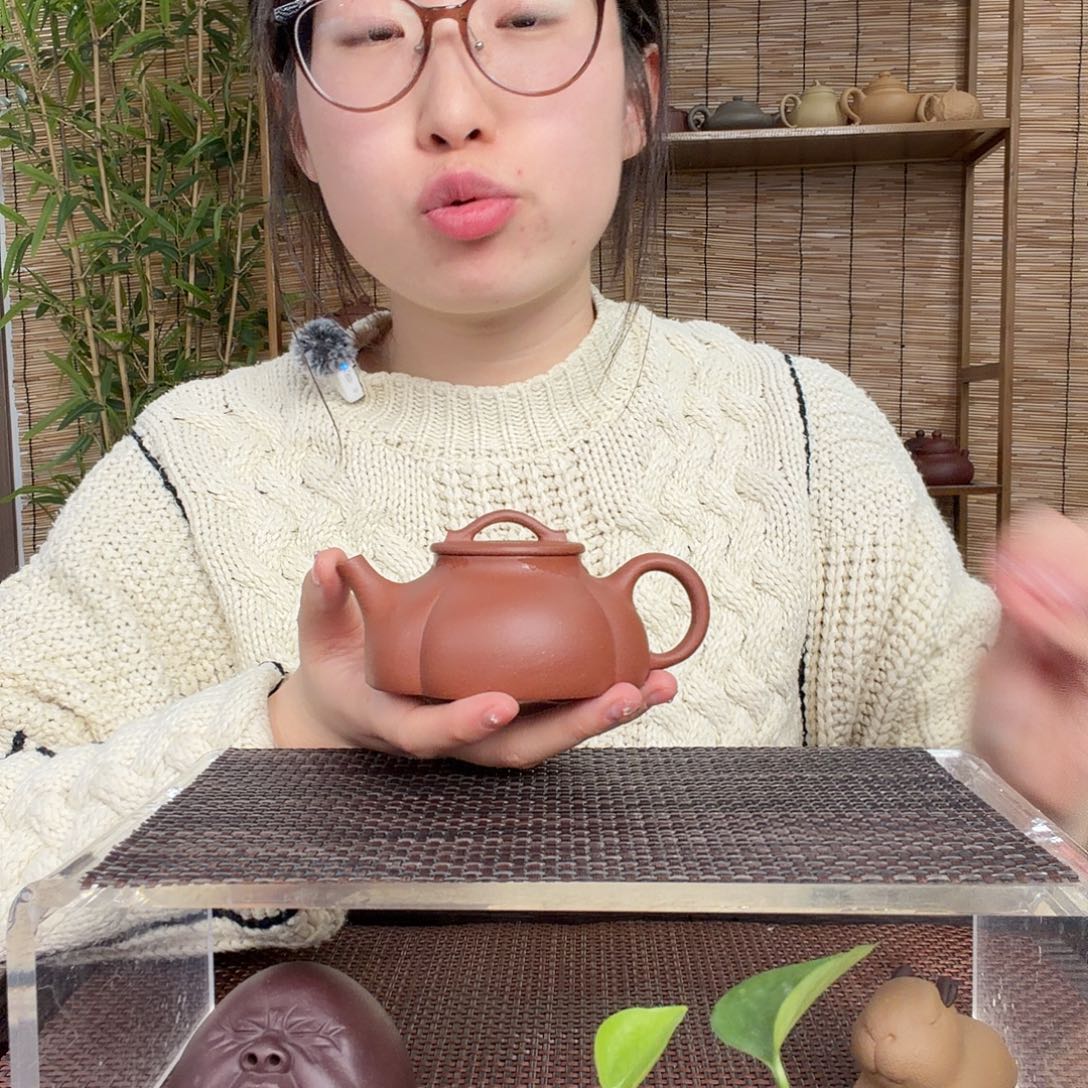 茶壶紫砂原矿红黄泥紫砂壶160CC左右没礼盒尾单