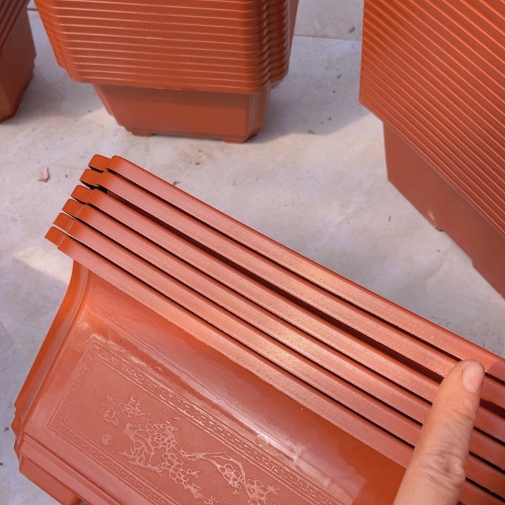 树脂红长盆长37宽27高15一组6
